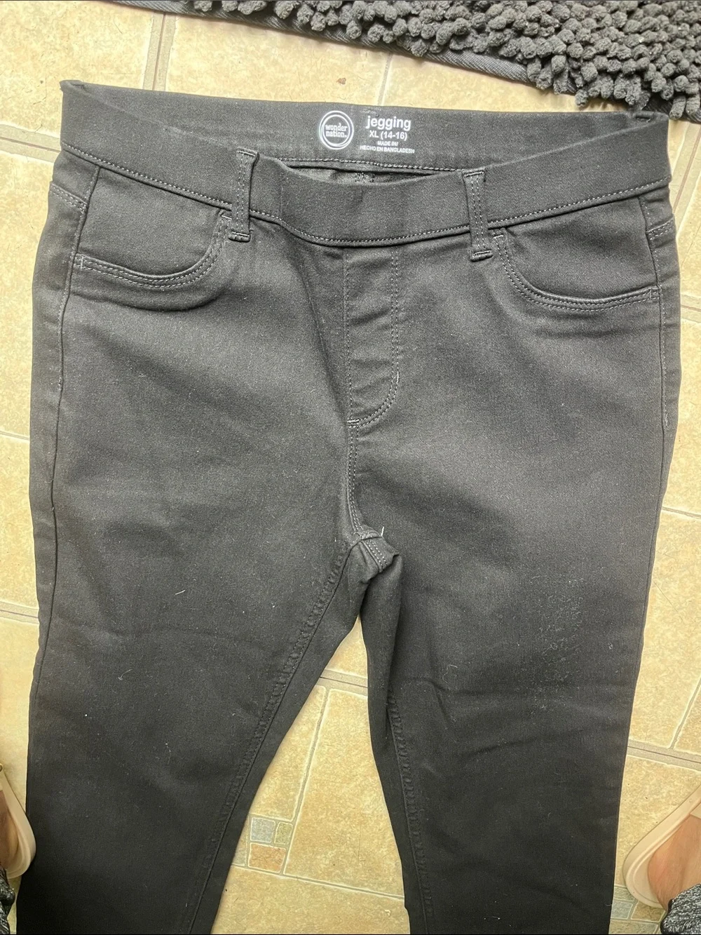 Girls  jegging size xL 14 .wonder nation Black Skinny Stretch Jeans